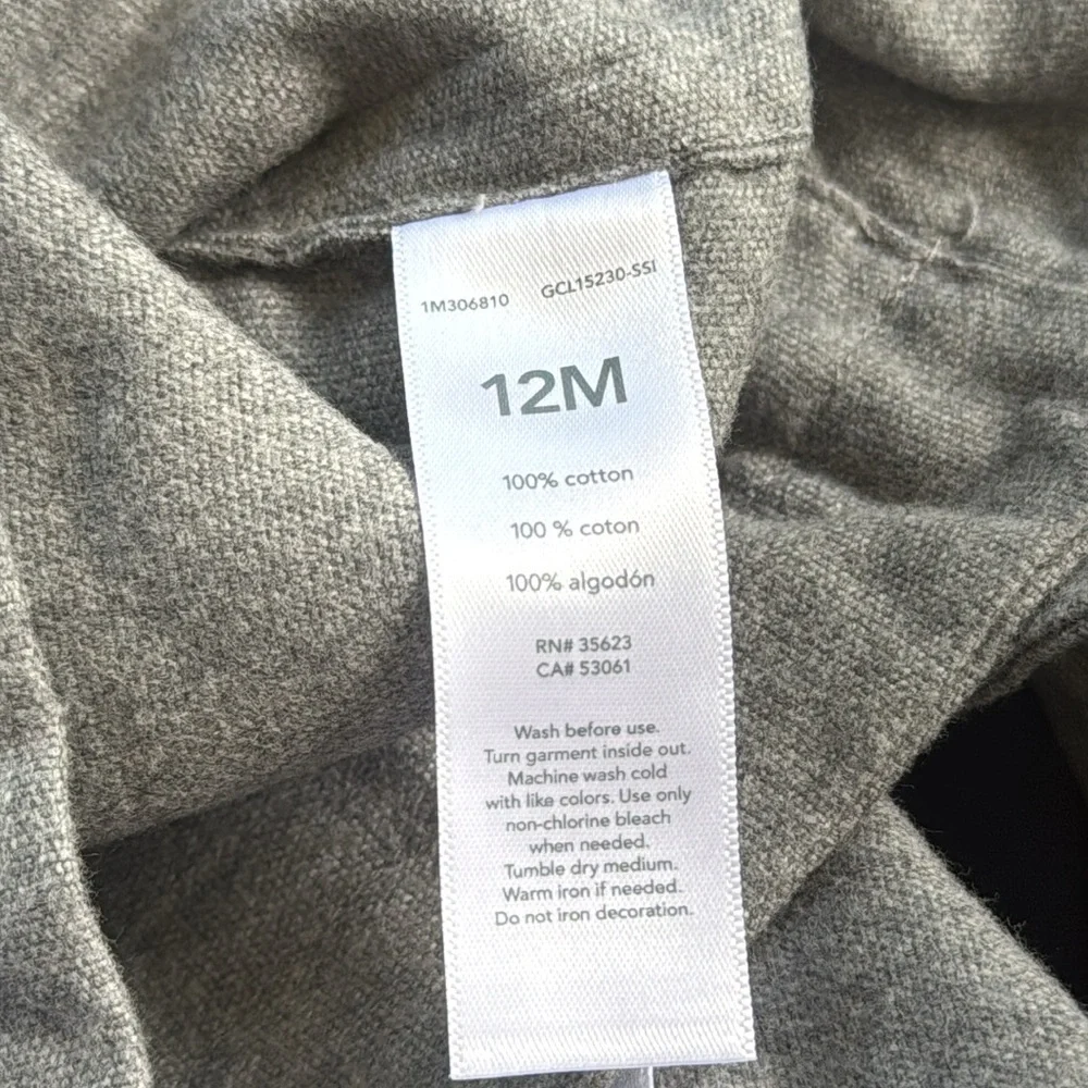 Carter’s Just One You boy’s gray formal suit vest size 12M